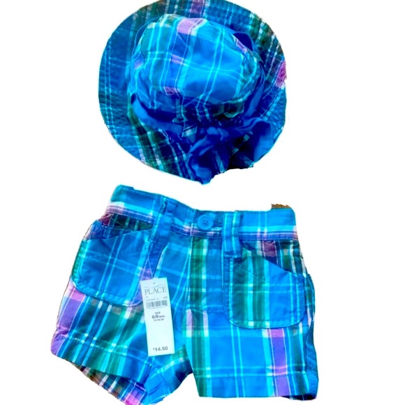 Children's Place lot NWT sun hat, shorts - Picture 5 of 7